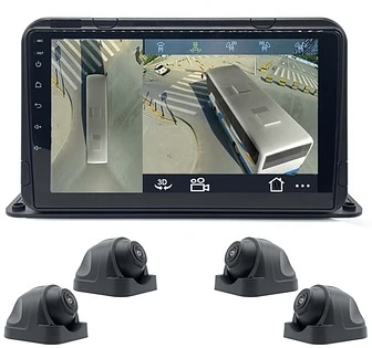 Monitor 10" touch + 4 cámaras 360º