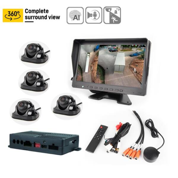 Kit cámara 360º IA detección de personas